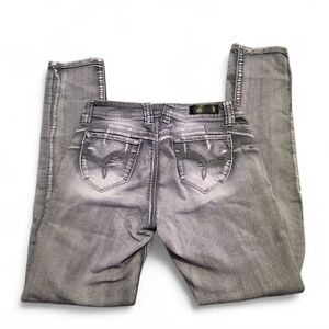 YMI Women's Stylish Gray Skinny Jeans